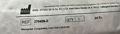karl storz 24Fr 27040 N-S Ball Electrode, Brand new sealed in Plastic