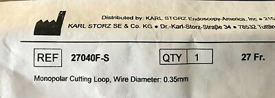 karl storz 27040 F-S Cutting Loop Electrode 27Fr , Brand new sealed in Plastic
