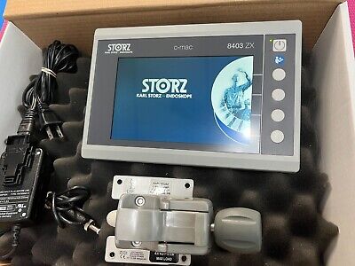Karl Storz 8403ZX C-MAC Monitor for Storz Intubation scope comes w clamp bracket