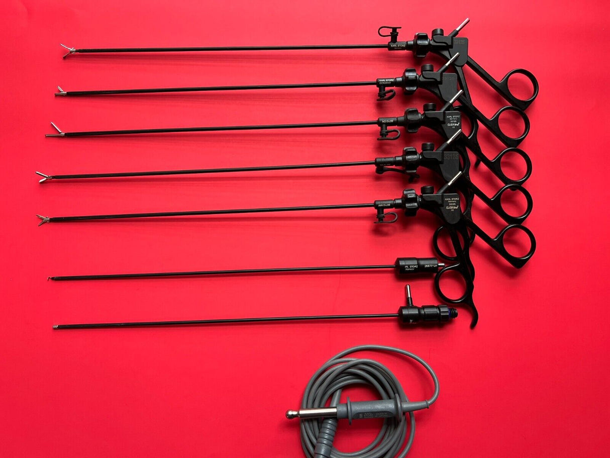 Karl Storz Forceps, Needle Holder Insulated Instruments set 3.5mm X 30cm