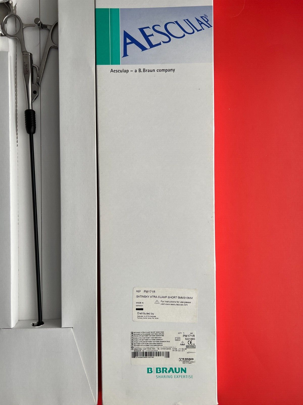 Aesculap PM171R SATINSKY ATRAUMATIC Clamp SHORT 5mm x 310mm B BRAUN by GERMANY