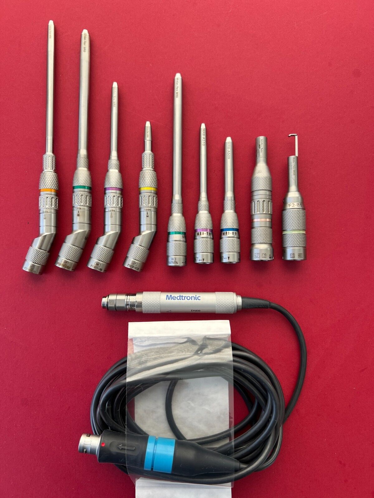 Medtronic MR8 EM800 Electric Spine Drill Set with Attachments very Cle \u2013 E-Endoscopy