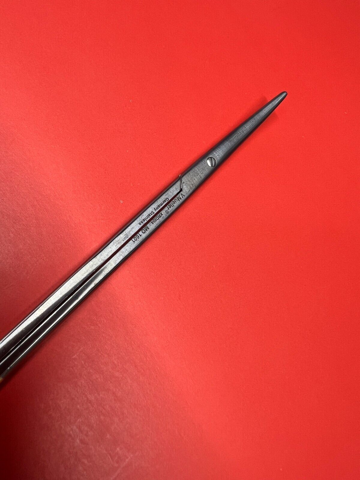 V. Mueller MO 1601-001 Tungsten Carbide 7" Dissecting Scissors Curved Blunt Tip.