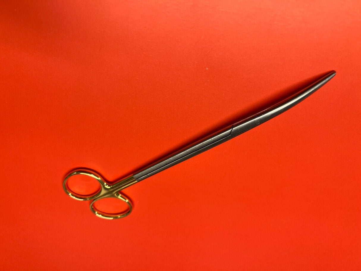 V. Mueller MO 1601-001 Tungsten Carbide 7" Dissecting Scissors Curved Blunt Tip.