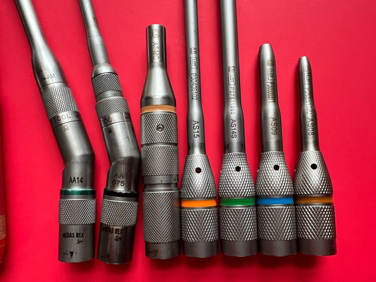 Medtronic Midas Rex EM100-A Legend EHS Drill with 8 Attachments Neuro Spin