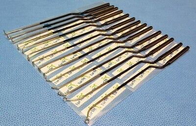 Set of 14 Turtle® Orthopedic Neuro Opti-Length Hardy bayonet Curette 11"