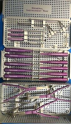 Nuvasive GENERAL Instruments Tray set 3 tear tray complete set spine, ortho