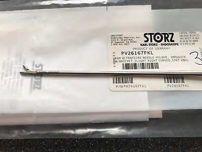 PV26167FKL ~ Karl Storz KOH UltraMicro Needle Holder 3mm x 43cm w/Ratchet R/CVD