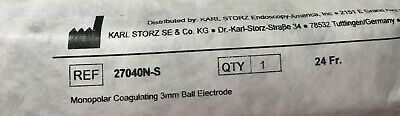 karl storz 24Fr 27040 N-S  Ball Electrode, Brand new sealed in Plastic