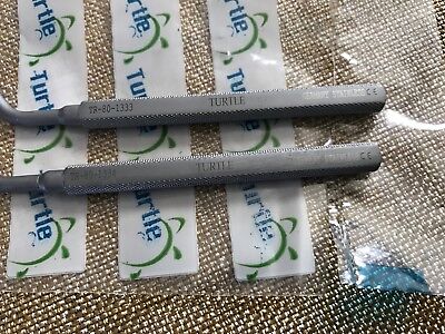 Set of 2 Turtle® TR-80-1333, TR-80-1334 ~ CURETTE, HARDY, 90° LEFT & 90° RIGHT