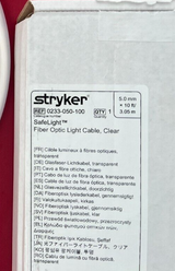 Stryker Safe Light 233-050-100 Fiber Optic light Cable 5mm x 10 Feet