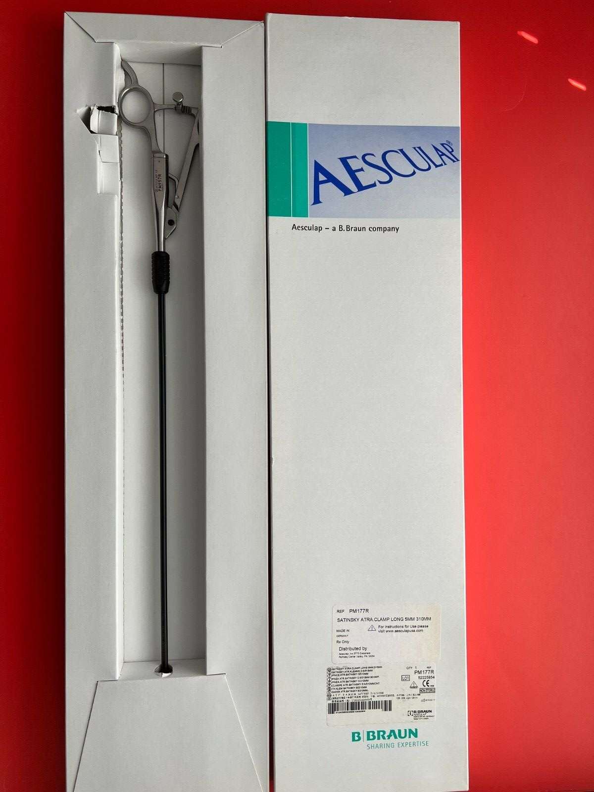 Aesculap PM171R SATINSKY ATRAUMATIC Clamp SHORT 5mm x 310mm B BRAUN by GERMANY